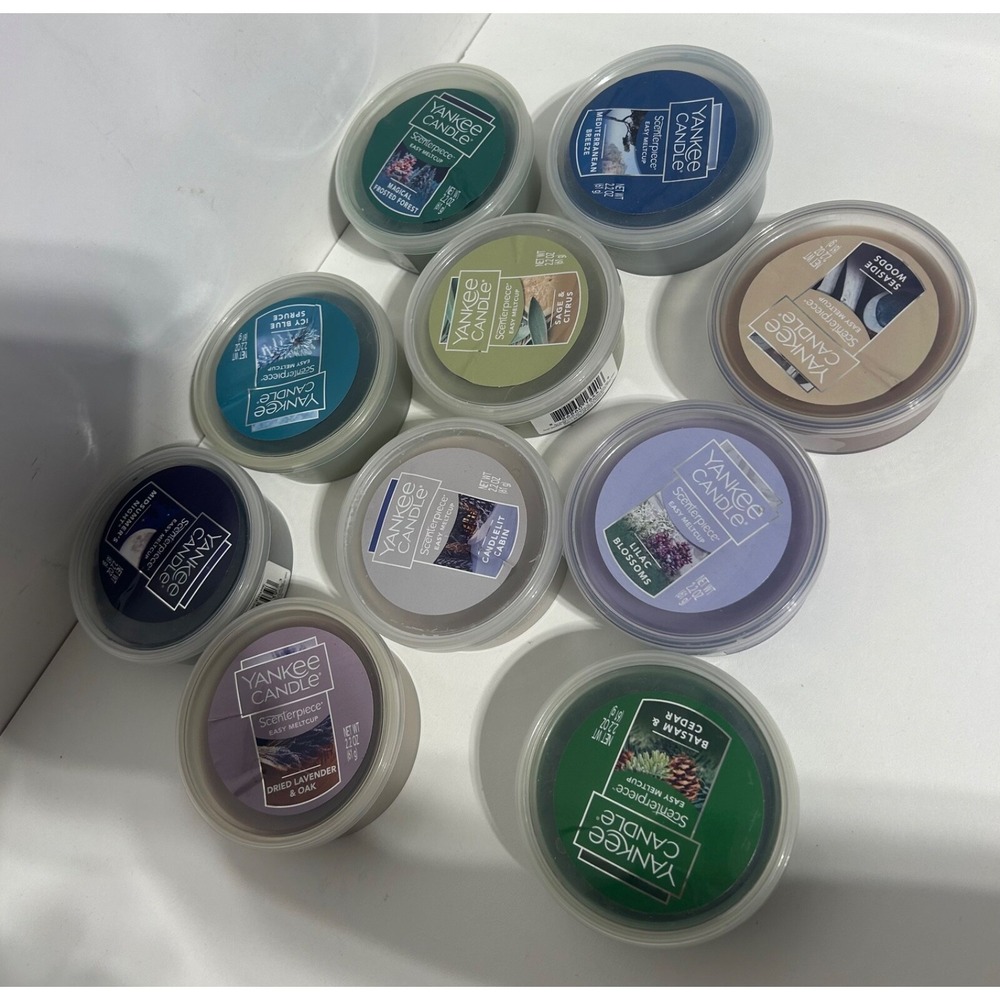 Yankee Candle Scenterpiece Easy Melt Cup 2.2 oz Lot of 10 Different Scents